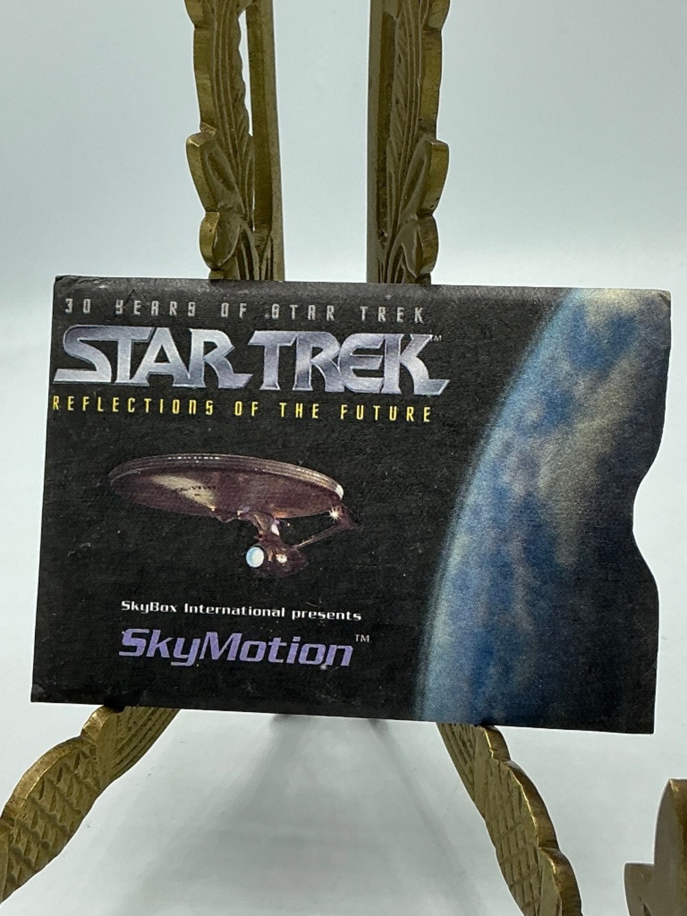 1995 SkyBox Star Trek 30 Years SkyMotion Card 1 USS Enterprise W/ Sleeve